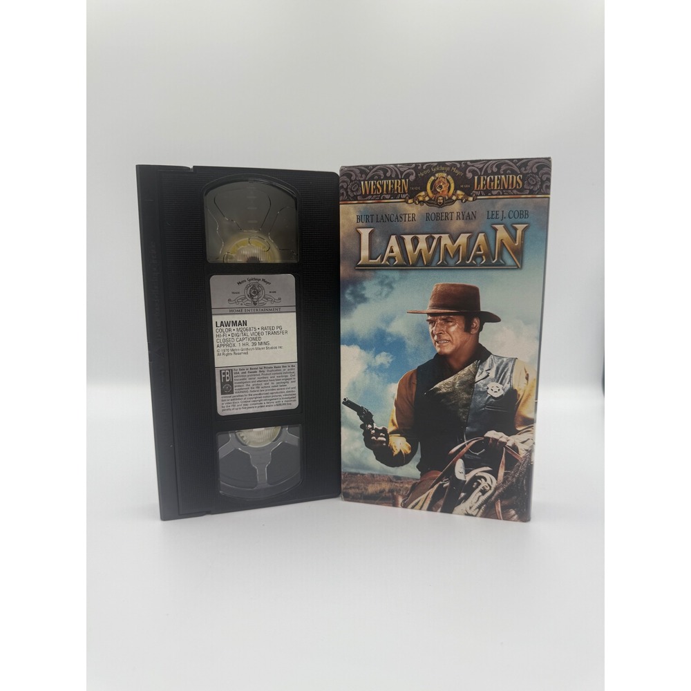 Lawman VHS Burt Lancaster Robert Ryan MGM Western Legends Movie M206875 Vintage